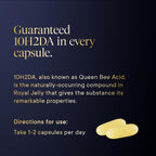 Manuka Health Royal Jelly Capsules, 1000mg NET - 180 Count (3-Month Supply) - Traditional Anti Aging Supplement from New Zealand