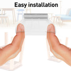 1" x 1.5" Rectangle Chair Leg Protectors for Hardwood Floors Silicone Covers to Protect Wood Tile Floors Felt Pads Furniture Leg Caps Reduce Noise.Easy to Move.16 PCS Clear.