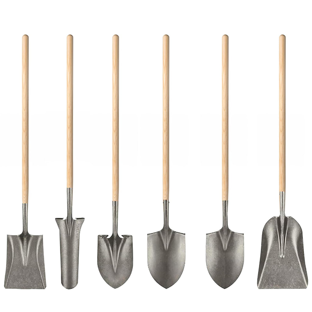 2 Pcs Shovel Handle Replacement 41" Length, 1-1/2" Diameter, Strong Hardwood Solid Ash Wood Straight Handle for Long D Shovels Garden Tool