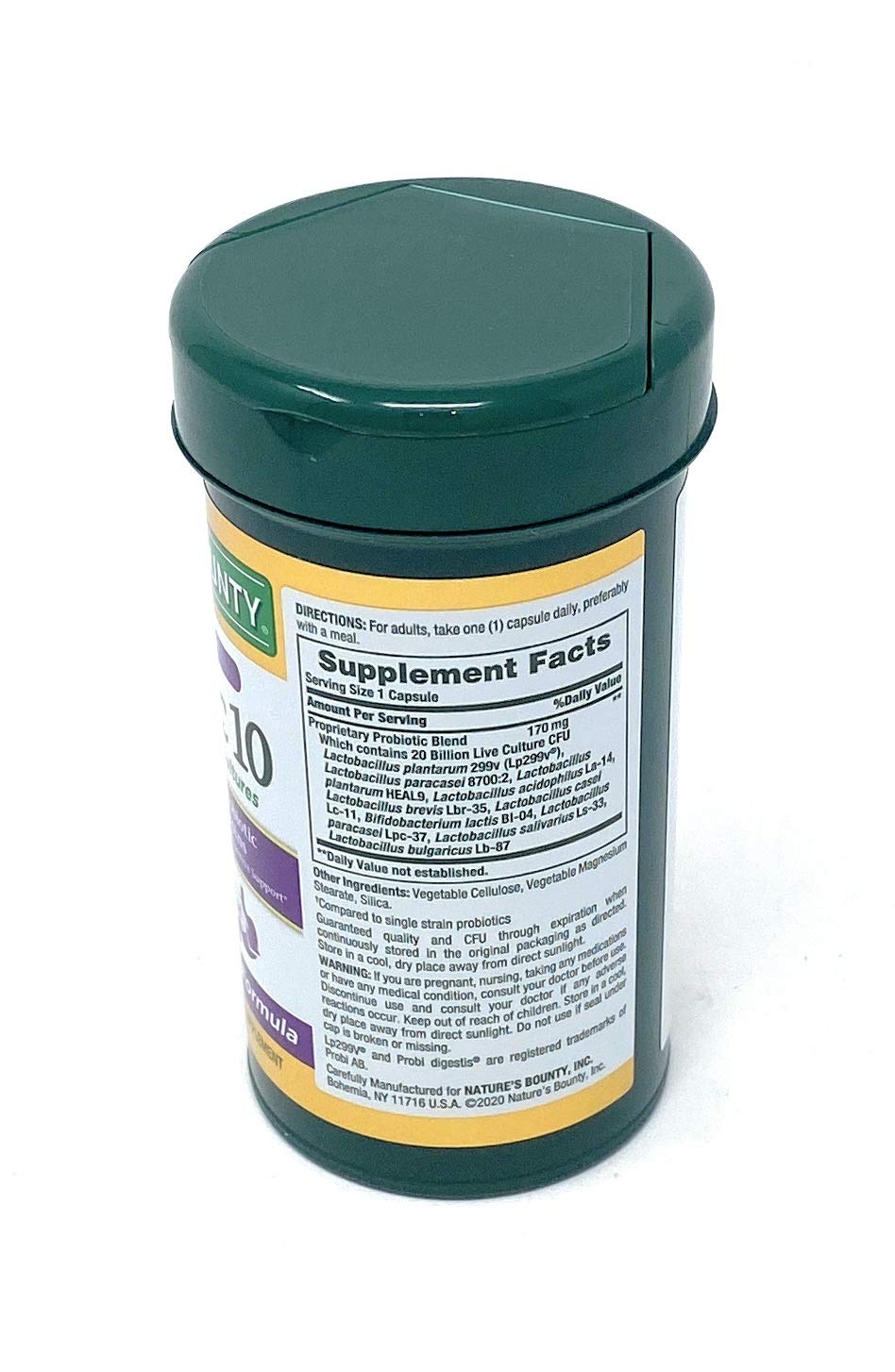 Nature's Bounty Ultra Strength Probiotic 10, 70 Capsules