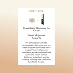 Naturium Vitamin Bright Illuminating Eye Cream, Under Eye Repair Cream for Dark Circles, with Vitamin K, Phyto-Complex, & Mineral Pigments, Light/Medium, 0.5 oz