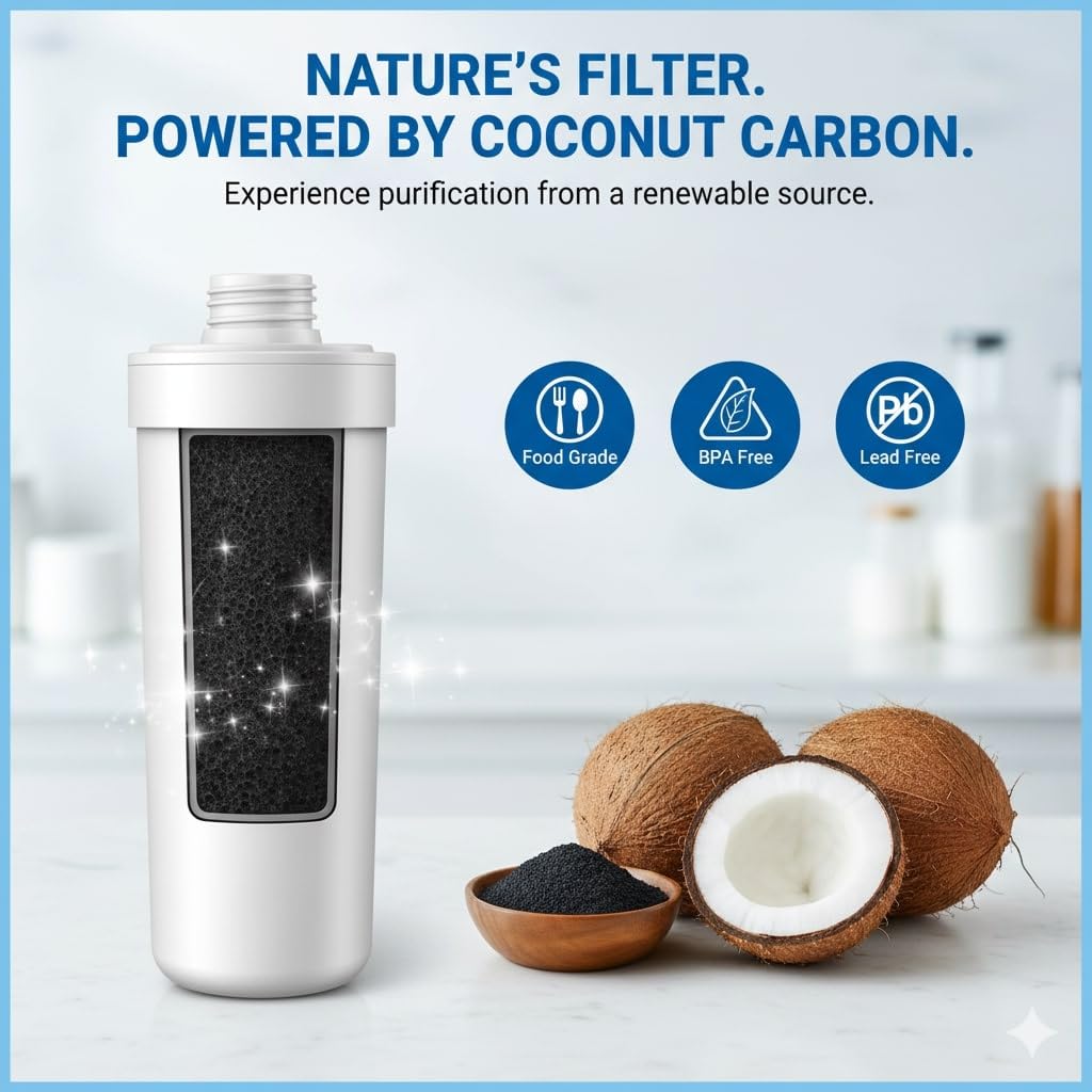 Microfilter HAFCU1/XAA - HAFIN2/EXP Water Filter Replacement – Compatible with DA29-00003B DA29-00003F DA29-00003G – Carbon Block Filtration – Fresh Water & Ice – 24 Month Life 4 PACK