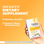 Genexa Infants Vitamin D Liquid Drops for Newborn, Baby & Toddler | Bone Development | Delicious Organic Vanilla Flavor | Certified Organic, Gluten Free, & Non-GMO | 270 Servings (3 Pack)