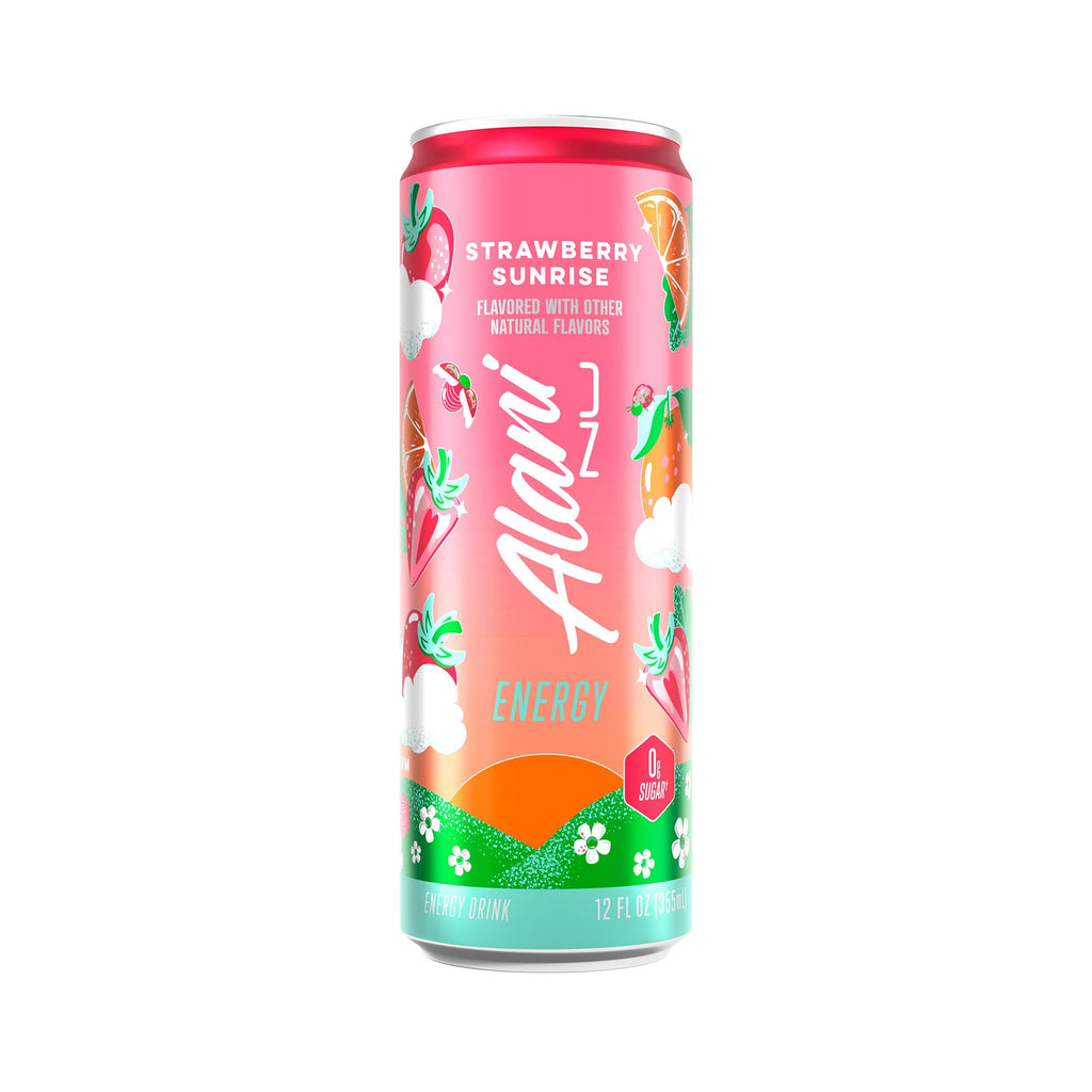 Alani Nu Strawberry Sunrise Sugar Free Energy Drink (Pack of 12)