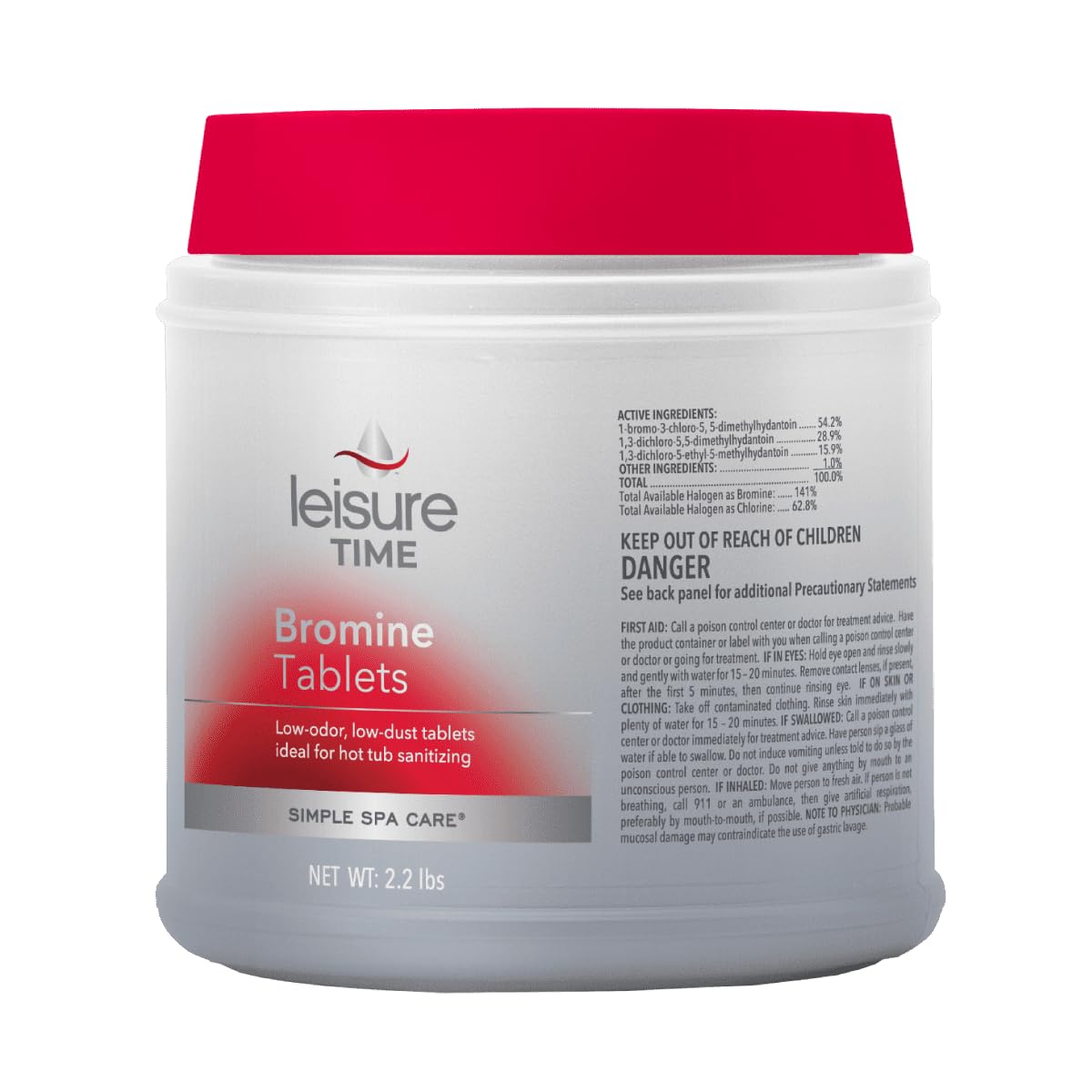 Leisure Time 45401 Spa Bromine Tablets, 2.2lb