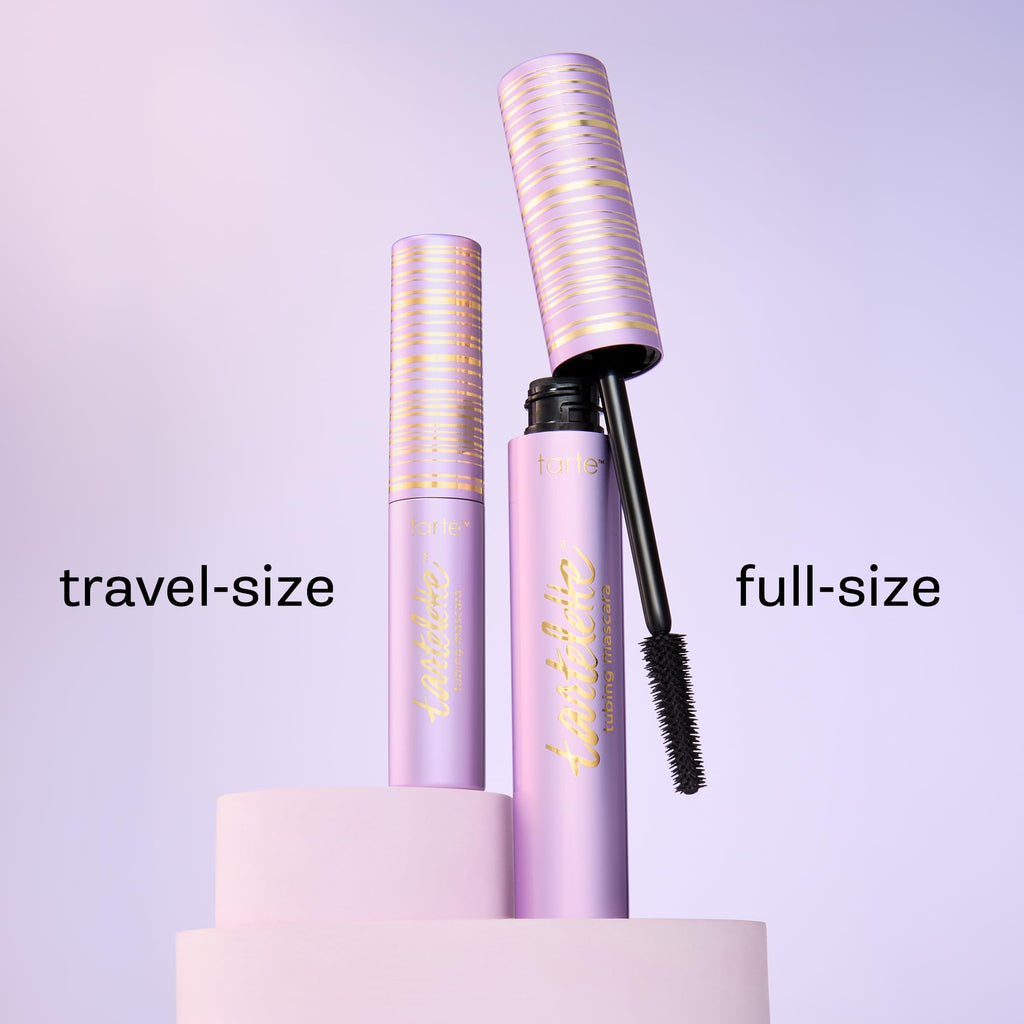 tarte tartelette tubing mascara – Lash Extensions in a Tube, Easy-to-Remove Eye Makeup, Clinically Proven to Volumize & Curl, 24Hr Smudge-Proof Longwear, Vegan & Cruelty-Free, full size, black