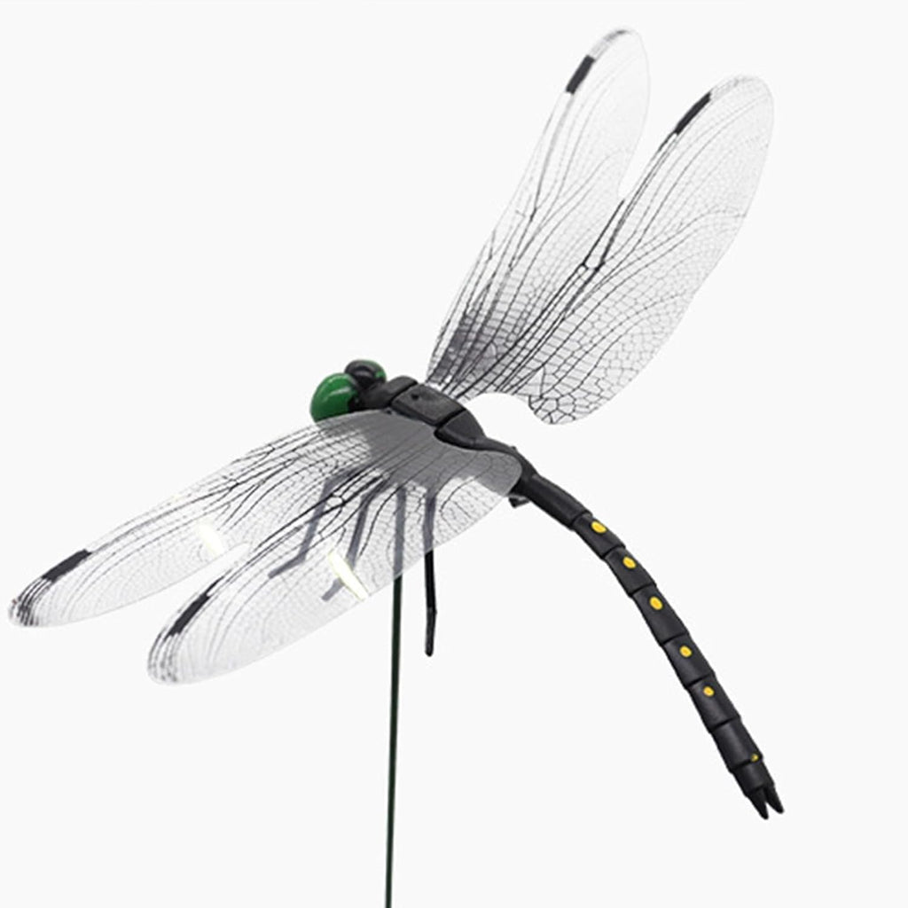 SXXSMYWR 2026 New Dragon Fly Clips for Bugs Repellent, 3D Artificial Dragonfly Hat Clip, Dragonfly Garden Decor (10PCS) (10, Black)