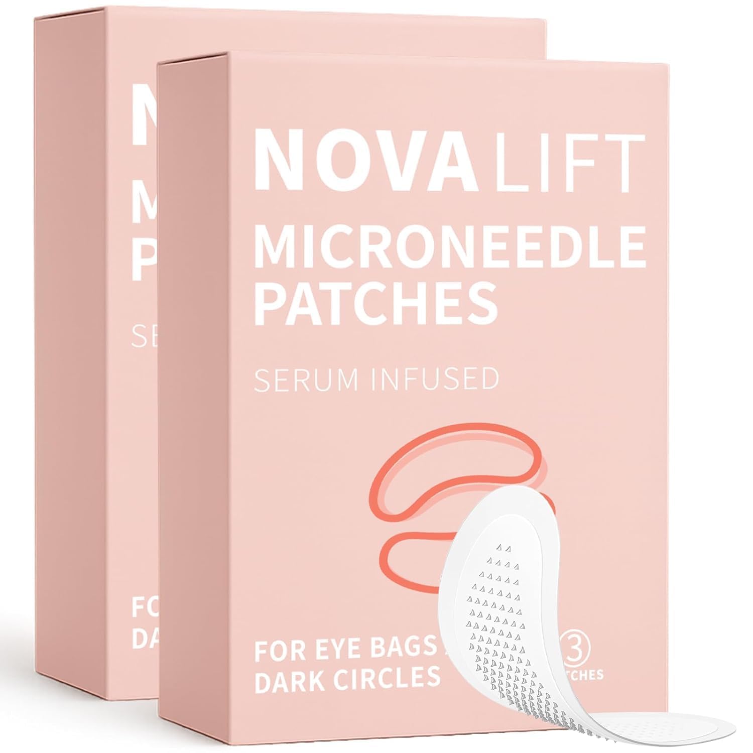 YLOTRE Novalift Micro Eye Patches, Under Eye Patches for Puffy Eyes, Dark Circles & Fine Lines, Deeply Hydrating Anti-Wrinkle Patches, Smooth Application Forehead & Smile Line Patches (2)