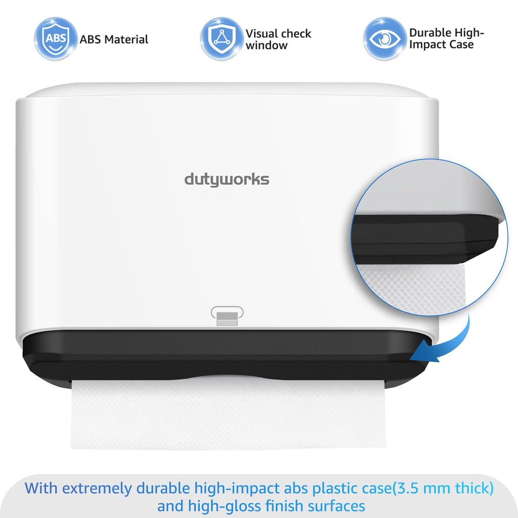 DUTYWORKS Multifold Paper Towel Dispenser Wall Mount, White