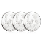 Donald Trump Assassinated Coins Shooting Collection Medal Trump Fighting for America Collectible Coin (3 Pieces Silver-Silver)
