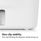 OXO Tot Perfect Pull Baby Wipes Dispenser, Refillable Wipe Holder, Gray