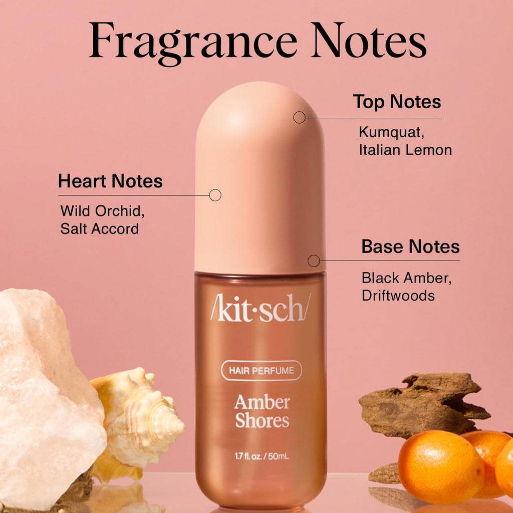 Kitsch Hair Perfume for Women – Hair Spray & Body Mist – Amber Shores, 50mL