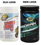 Zep Drain Defense Enzymatic Cleaner Powder - 18 oz (Case of 2) ZDC16 - Safe for Pipes and Septic Systems