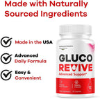 (3 Pack) Gluco Revive Capsules - Official GlucoRevive Advanced Formula Support Pills - Maximum Strength, Natural GlucoRevive Vitamins for Overall Health & Wellness Reviews, 180 Capsules for 3 Months