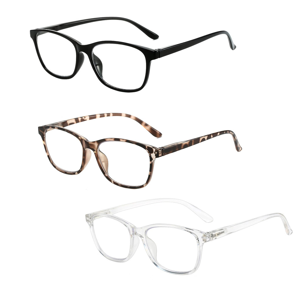 SHUNXI 3 Pack Nearsighted Glasses For Men Women, Myopia Lightweight Distance Glasses…