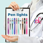 MEUUT Medical Pen Lights for Nurses 3 Pack & 6 AAA Batteries for EMT