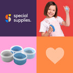 Special Supplies Therapy Putty for Kids and Adults - Resistive Hand Exercise Stress Relief Therapy Putty Kit, Set of 4 Strengths, Three Ounces of Each Putty (Ocean Colors)