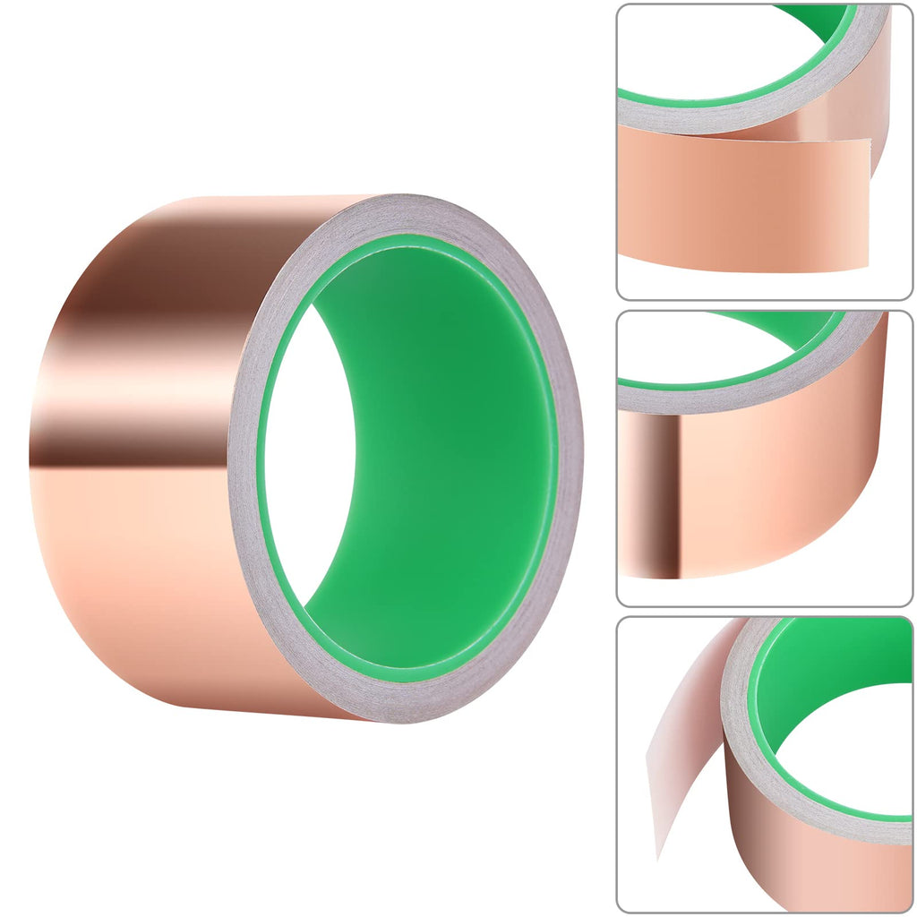 Kirecoo 2" x 33FT Copper Foil Tape with Conductive Adhesive