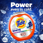 Tide Power PODS Plus Ultra OXI White and Bright Laundry Detergent, Advanced Stain Removal and Whitening Power, 63 Count