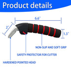 KOUNATSURI 2Pack Car Door Handle for Elderly Car Handle Assist Support Multifunction Handle for Elderly and Handicapped (Red)