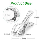 Samhopo 24 Pack Large Garden Clips for Netting, Clamps with 2''Jaw Opening