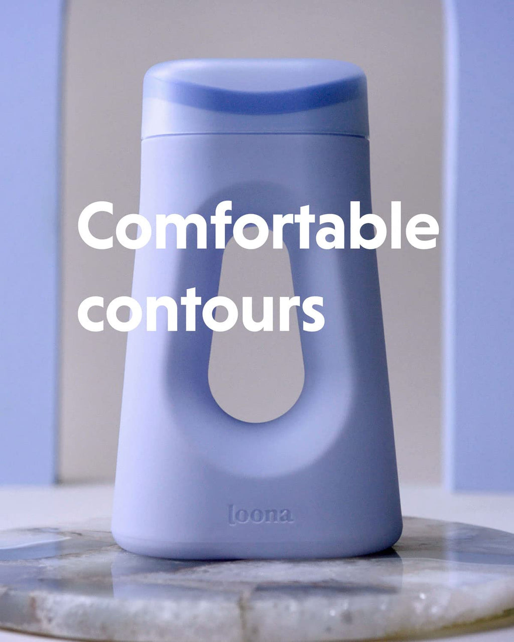 Loona Premium Female Urinal - Quiet, No Splash Design for Women - Ideal for Bedside, Travel, and Outdoor Use - Loona Blue - HSA/FSA Eligible