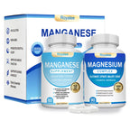 Magnesium Complex & Manganese Supplement Bundle – 1000mg Magnesium with 7 Forms Plus 10mg Manganese (Aspartate/Citrate) – Supports Relaxation, Muscle & Bone Function – 150 Capsules Total