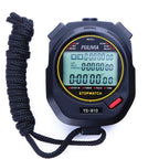 PULIVIA Sports Stopwatch Timer 10 Lap Split Memory Digital Stop Watch, Countdown Timer Pace Mode 12/24 Hour Clock Calendar with Alarm, 3 Rows Display Large Screen Water Resistant Battery Included