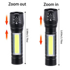 Hilngav 5 Pack Mini Small Pocket LED Flashlight USB-C Rechargeable High Lumens Bright Powerful EDC Flash Lights - Aluminum Handheld Flashlight Bulk for, Portable Camping Christmas Gifts