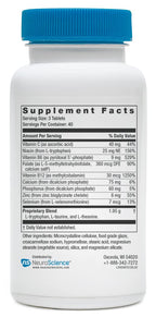 Neuroscience TravaGen - Emotional Support and Stress Relief Supplement with L-Tryptophan, L-Theanine, and B Vitamins - Supports Serotonin, GABA Balance, and Sleep Quality (120 ct)