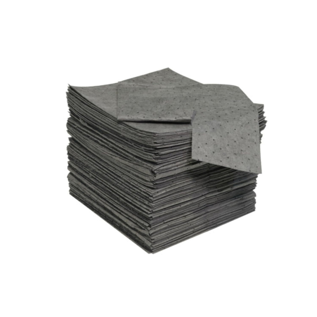 Spilfyter Universal Light Duty Absorbent Pads for Quick Tasks | 16" x 18", Single Ply | 200 Count | Fast Cleanup for Small Spills | SFG-70