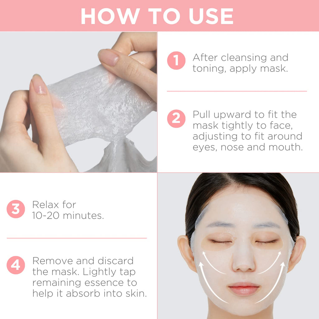 Mediheal Official Best Korean Sheet Mask - Collagen Essential Face Mask Lifting and Firming For All Skin Types Value Sets (20 Count)
