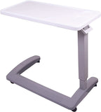 Carex Rolling Overbed Table, Hospital Bed Table, Laptop Tables for Recliner, Bed, Bedside and Sofa, Computer Tables, Hospital Tray, Adjustable with Wheels and Secure Height Adjustment