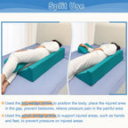 Bedsore Turning Wedge Pillow Side Sleeping Body Positioning Anti Bed Sores Treatment Bedridden Elderly Patient Foam Cushion Prevent Pressure Ulcer Incline Wedge Medical Nursing Care After Surgery