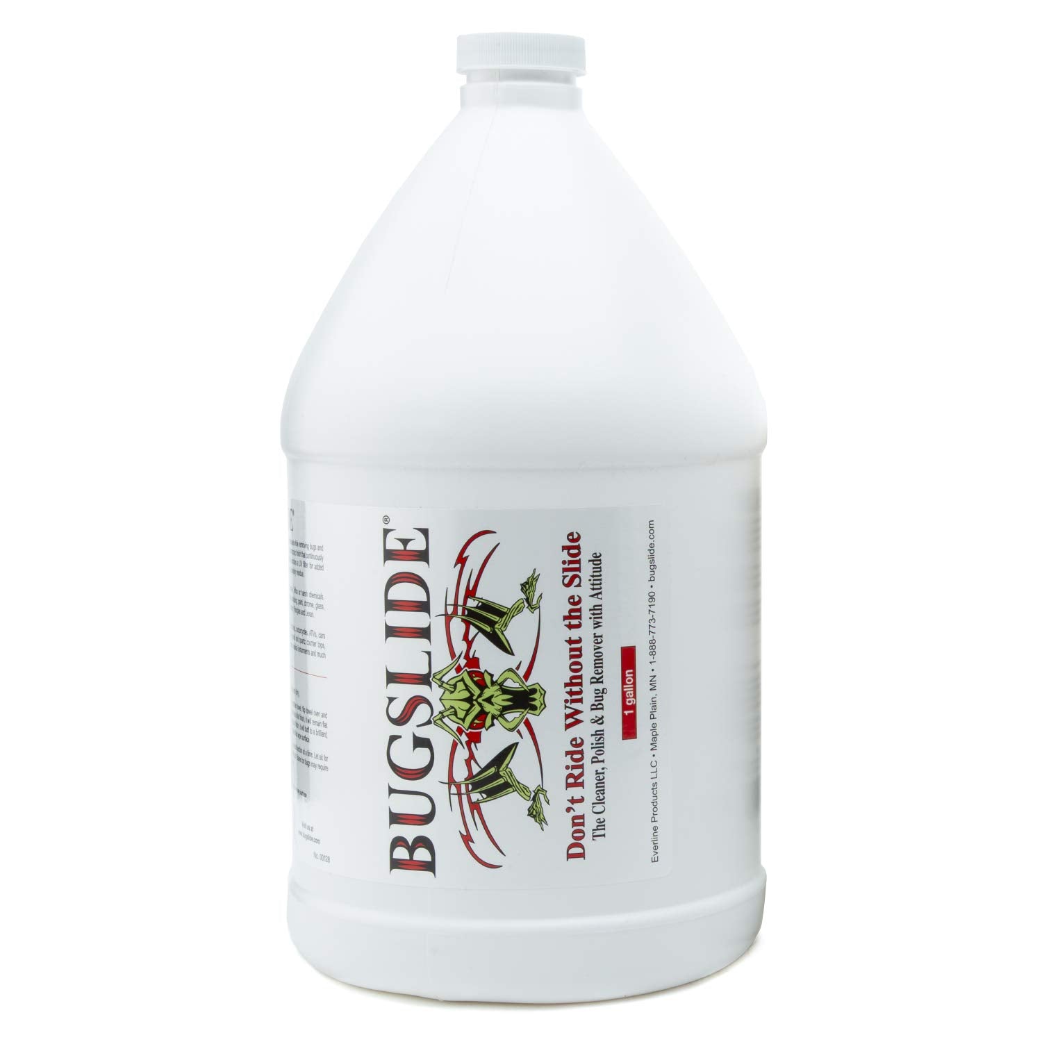 BugSlide 1 Gallon Cleaner Refill for Spray Bottles & Travel Kits - All Surfaces Cleaning and Detailing Solution for Vehicle Interior and Exterior Use - Shines, Degreases, Polishes