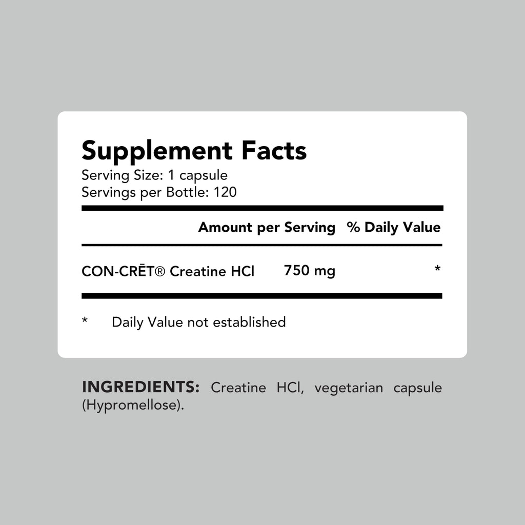 AMANDEAN Creatine HCl Pills. American Made CON-CRET. 120 Capsules. 7X Concentrated vs Monohydrate Powder. No Bloat. Muscle, Energy, Cognitive, Recovery Support for Men & Women. Gluten Free, Non-GMO.