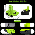 for Milwaukee to for Ryobi Battery Adapter (for M18 Battery Work for Ryobi 18V Tool)