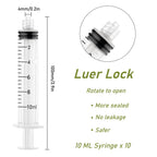 10ml Glue Applicator Syringe with Blunt Tip Needle for Liquid Oil Ink Wood