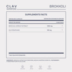 CLAV Broccoli Sprout Extract Capsules - Premium Sulforaphane Supplement with 100mg Sulforaphane - Antioxidant - 60 Broccoli Pills - Made in Germany