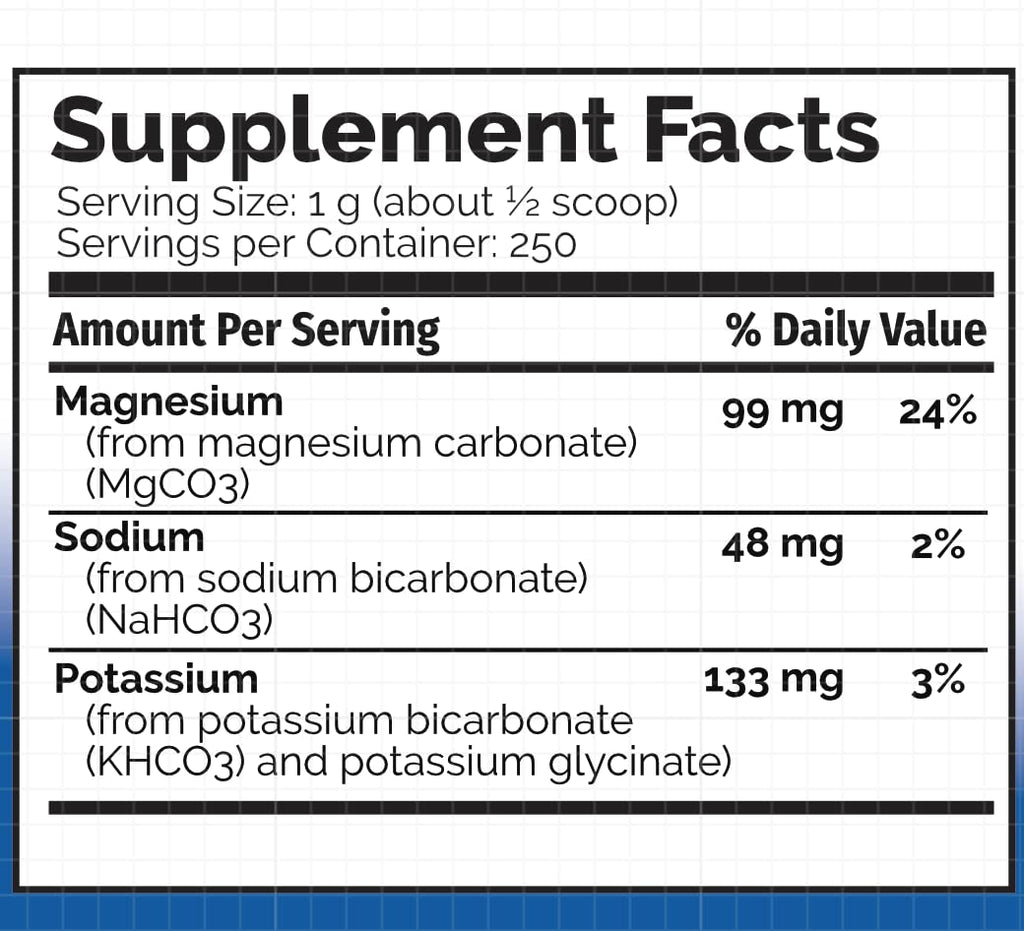 pH Adjust Alkalinizing Formula | Alkalinize with Potassium and Sodium Bicarbonate and Magnesium Carbonate | Rapidly Balances pH Levels | Tastes Good | Easy-to-Use Fine Powder | 250 GM