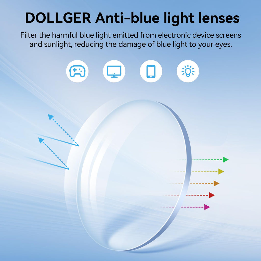 Dollger Square Blue Light Blocking Glasses for Women Trendy Oversized Computer Gaming Eyeglasses Cat Eye Metal Frame bluelight glasses Gold