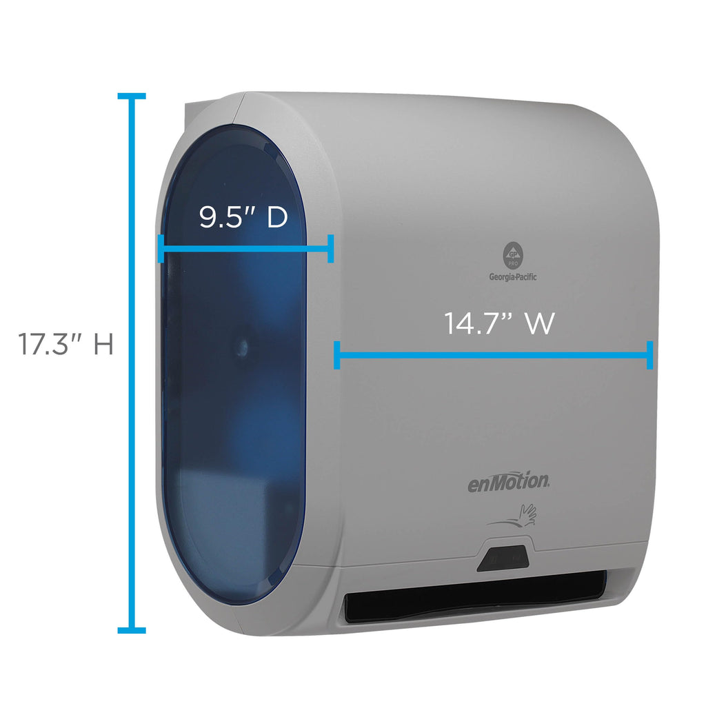 enMotion Georgia‑Pacific (by GP PRO) 10 in Automated Touchless Paper Towel Dispenser, Gray, 59460A