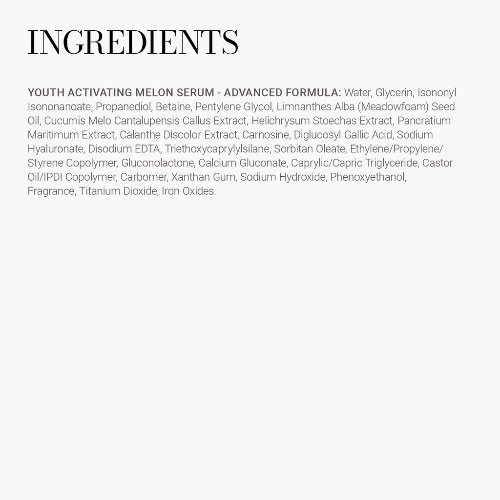 Meaningful Beauty Youth Activating Melon Serum, Lightweight, Hydrating, Anti Aging Face Serum with Melon Stem Cell Extract & Hyaluronic Acid, Skin Care for Mature Skin, Travel Size, 1.7 Fl Oz