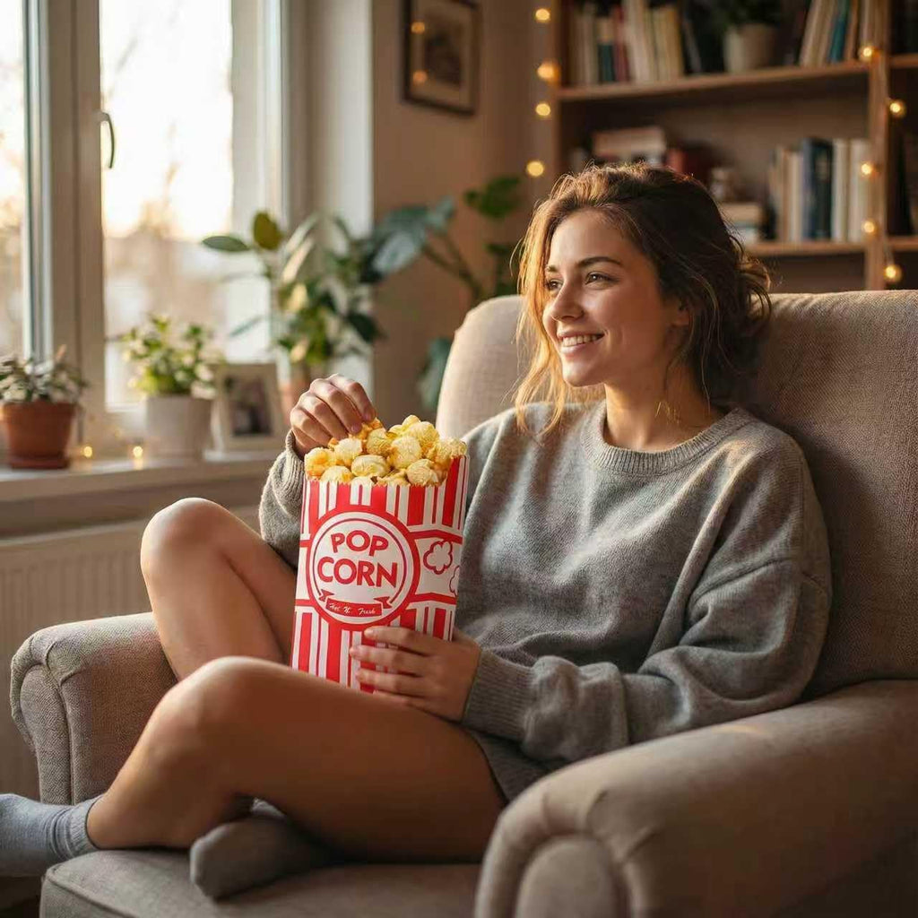 Paper Popcorn Bags,500 Pack 1oz Popcorn Bags Individual Servings, Popcorn Bag Bulk for Popcorn Machine,Movie Nights Pop Corn Bags