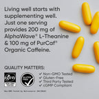 Sports Research­® L-Theanine + Caffeine Nootropic Supplement - 60 Softgels