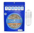 Capsuline Size 000 Empty Gelatin Capsules, Clear - 1000 Count | Gluten Free, Kosher, Non-GMO Certified | Pure Bovine Pill Caps for DIY Supplement Filling