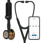 3M Littmann CORE Digital Stethoscope, Our Most Advanced Stethoscope Yet, Up To 40x Amplification, Active Noise Cancellation, In-App Sound Wave Visualization, High Polish Copper Chestpiece, 8870
