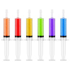 JOLLY CHEF 50 Pack Jelly Shot Syringes with Lid 1.5 oz Medium Containers