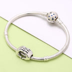 925 Sterling Silver Heart Hands Charm fit Pandora Bracelets, Gift for Women
