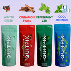 QuitPix to Help Quit Smoking Extra Thick Boosting Flavored Toothpicks - Oral Fixation - Nicotine Free Toothpicks - Kosher Flavors Variety Pack 40 Count (Pack of 4)